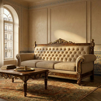 [OEM/ODM] Lit à baldaquin de luxe néoclassique en bois de palissandre, cadre de lit King Size pour projets de mobilier d'hôtels 5 étoiles et villas