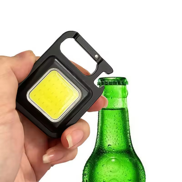 Mini Rechargeable Portable Plastic Pocket Key Chain Waterproof Magnetic COB Led Keychain Light Flashlight Camping Flashlights