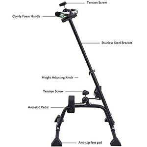 Bàn đạp Exerciser xe đạp cánh tay chân và đầu gối hawker Rehab thiết bị bước <span class=keywords><strong>Mini</strong></span> tập thể dục xe đạp - Product Image 4