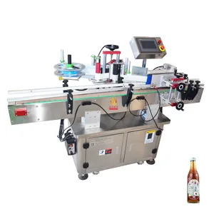 Factory Price Round Glass Jar Cans Wine Bottle Sticker Automatic Essential Oil Bottle Filling Capping Labeling Machine
