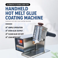 Machine à enduire de colle thermofusible manuelle avec poignée ergonomique latérale, prise en main confortable, contrôle numérique de la température, machine à rouler la colle thermofusible