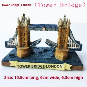 Londres, Royaume-Uni, artisanat décoratif en résine créative, <span class=keywords><strong>Tower</strong></span> <span class=keywords><strong>Bridge</strong></span>, Buckingham Houses, Parlement, <span class=keywords><strong>Big</strong></span> <span class=keywords><strong>Ben</strong></span>, ornements architecturaux 3D - Product Image 3