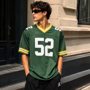 Uniforme de Fútbol Americano Personalizado por Sublimación, Talla Grande, Malla Transpirable, Antibacteriana, para Fanáticos del Deporte - Product Image 1