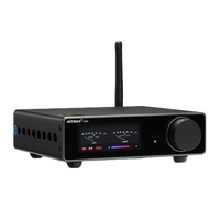 1 adet A80 ev amplifikatör TPA3255 DAC PFFB Stereo güç amplifikatörü 300Wx2 sınıf D 2.0 HiRes dijital Amp RCA TRS OPT COA USB girişi