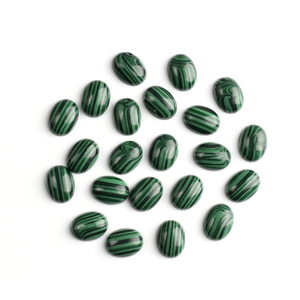 Bán Buôn Tổng Hợp Malachite Đá Quý Cắt Hình Bầu Dục Hình <span class=keywords><strong>Cabochon</strong></span> Chất Lượng Cao Đá Quý Malachite Cho Đồ Trang Sức - Product Image 2