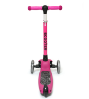 Haute sécurité à l'extérieur réglable en hauteur pliable enfants Scooter Kick Scooter large planche avec lumières LED