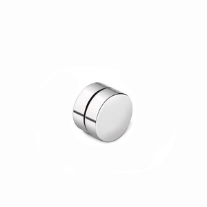 Erkek Kupe Magnetic Button Shaped Stainless Steel Ear Clip Earring Pendientes De <strong>Gota</strong> Gold Plated Round Shape Black Earring - Product Image 3