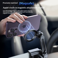 Support de téléphone magnétique universel pour voiture avec fixation clip-on pour écran de navigation