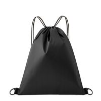 Sac à dos à cordon personnalisé en polyester 210D, souple, imperméable, pliable, portable, unisexe, pour le sport et la gym, sac cadeau publicitaire, extérieur