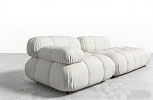 Set di Divani Componibili Moderni Personalizzati con Struttura in Legno Pregiato, Cuscini in Schiuma ad Alta Densità e Gambe in Ottone per <span class=keywords><strong>Soggiorno</strong></span> di Lusso - Product Image 2