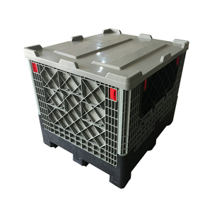 Best Quality Heavy duty industry use Collapsible Plastic Pallet Boxes Plastic Foldable Bins Bulk Container with Lid