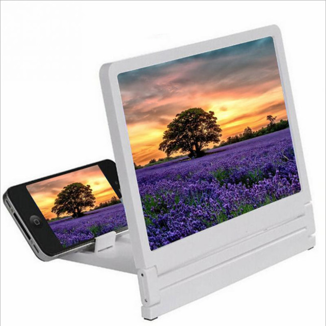 Mobile 3D Amplifier for Smartphone Large Screen Magnifier for Mobile Tablet Video Screen Magnifier Folding Enlarged