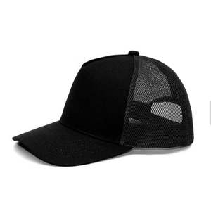 Casquette de baseball décontractée d'été pour homme, haute, à visière large, couleur unie, en maille simple, pour grandes tailles de tête - Product Image 4