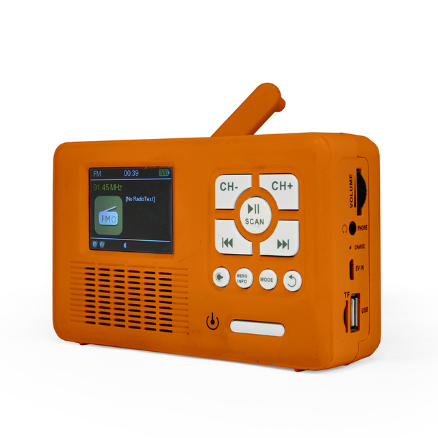 Outdoor Portable Solar Power System 3Xaaa 2000Mah Solar Fm Am Emergency Crank Radio With Phone Charger and Led Flashlight
