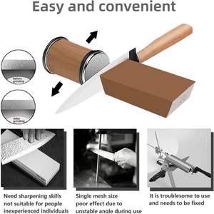 Aiguiseur de couteaux en céramique diamantée avec aimant pour affûter les couteaux de cuisine - Product Image 5