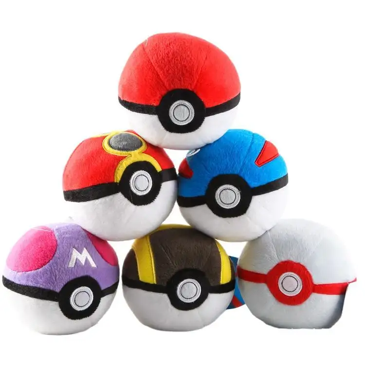 Cheap Wholesale Hot Selling Cute Small Popular Anime Cartoon Pocket Monster Pokemoned Ball Plush Toys