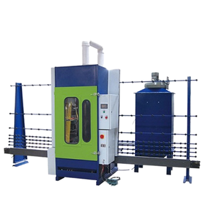 Automatic Glass <b>Sandblasting</b> Machine with PLC Control and 4 Guns - Product Image 1
