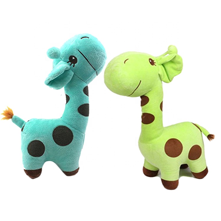 Custom Blue Giraffe Plush Toy - Cute Soft Stuffed Animal for Kids