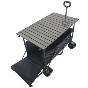 थोक ढहने वाली वैगन उपयोगिता शिविर के साथ टेबल भारी ड्यूटी आउटडोर समुद्र तट वैगन गाड़ी - Product Image 5