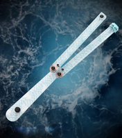 Cuchillo Mariposa de Entrenamiento para Halloween, Cuchillo de Plástico Plegable de Fantasía, Cuchillo Mariposa Transparente Seguro para Práctica