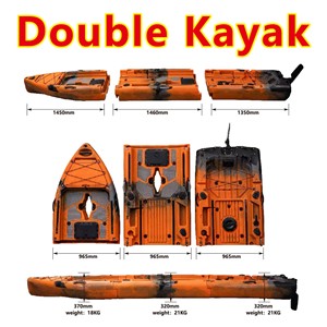 <span class=keywords><strong>Kayak</strong></span> <span class=keywords><strong>de</strong></span> <span class=keywords><strong>pêche</strong></span> modulaire Itoo pour 2 personnes en HDPE, 14,77 pieds (4,2 m), moteur détachable, double propulsion <span class=keywords><strong>à</strong></span> pédales, ailerons <span class=keywords><strong>à</strong></span> <span class=keywords><strong>hélice</strong></span>, résistant <span class=keywords><strong>à</strong></span> l'eau - Product Image 3