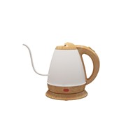 Cafetière à filtre intelligente en acier inoxydable 1L à bec étroit, petite bouilloire électrique domestique avec base rotative à 360°