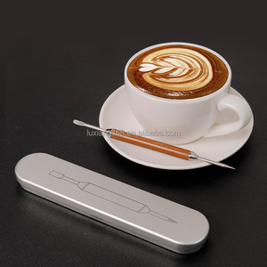 Pluma de Acero Inoxidable con Mango de Madera para Jarra de Leche - Aguja para Café Capuchino - Product Image 5