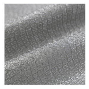 Brillante Cenicienta TPU impermeable elástico 1mm tejido respaldo brillo cuero sintético tela zapatos de mujer - Product Image 1