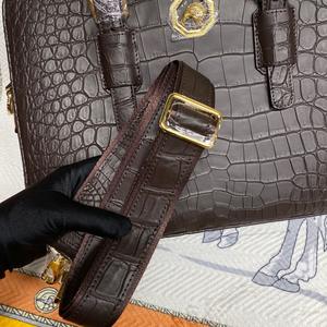 กระเป๋าเอกสารหนังจระเข้แท้คุณภาพสูง งานแฮนด์เมด ดีไซน์หรูหรา และกระเป๋าธุรกิจสำหรับผู้ชาย - Product Image 6