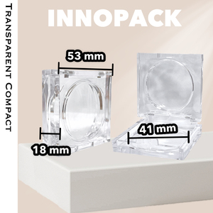 Boîtier <span class=keywords><strong>Compact</strong></span> Transparent Nouveau Design Palette de fard à paupières en forme de carré Palette de fard à paupières en gros - Product Image 5