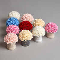 Luxe Floral Mini Dôme Boîte Ronde Éternelle Pour Toujours Éternité Rose Préservée Fleur De Mariage Fiançailles Chambre Décoration