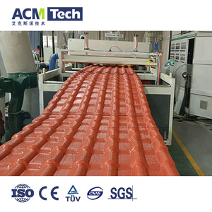 Tùy chỉnh PVC uPVC PC Pet ASA nhựa sóng tráng men ngói Roof tấm Composite mái làm máy gạch đùn liine - Product Image 1