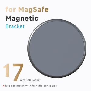 อะแดปเตอร์เชื่อมต่อลูกบอล17มม. อเนกประสงค์ที่วางโทรศัพท์แม่เหล็กยืดหยุ่นได้360มุมมองการหมุนโต๊ะการใช้งานคุณสมบัติ veir สำหรับ MagSafe - Product Image 6