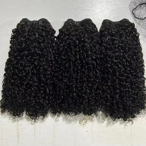 Vente en gros pas cher brut SDD Pixie Curly Burnese Curly 100% faisceaux <span class=keywords><strong>de</strong></span> <span class=keywords><strong>cheveux</strong></span> humains tressés pour les femmes noires tressage faisceaux <span class=keywords><strong>de</strong></span> Pixie - Product Image 1