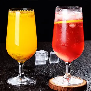 400ml Water Glass Beverage Cup Red Wine Tasting Whiskey Glasses Drinking Tumbler Clear Goblet Glass
