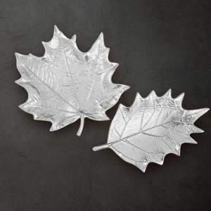 Plateau décoratif en aluminium personnalisé de haute qualité pour les maisons plateau de décoration avec assiettes de vaisselle finies argent nickelé - Product Image 1