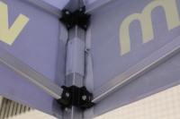 Tente de salon professionnelle extérieure avec logo publicitaire, structure en aluminium, parois complètes en tissu Oxford, imperméable, résistant aux UV, robuste