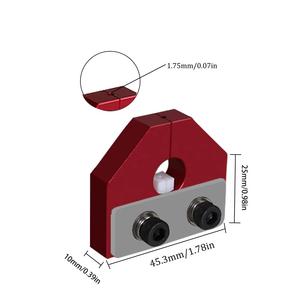 Connecteur de filament rouge, outil de soudage pour imprimante 3D, outil de jonction de filament, soudeur de filament noir, trancheur pour imprimante 3D - Product Image 4