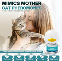 Kit de diffuseur apaisant aux phéromones pour chats efficace et sûr pour soulager l'anxiété des chats 1 diffuseur + 4 recharges 48 ml rechargeable