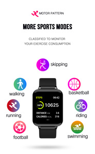 El reloj inteligente de deporte de salud más caliente ip67 reloj inteligente de frecuencia cardíaca a prueba de agua B57 - Product Image 3