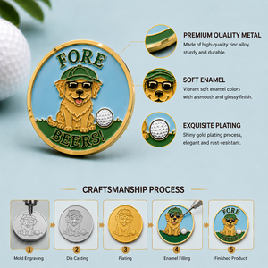 Set de Regalo de Golf Personalizado de Alta Calidad con Diseño de Atardecer Tropical, Logotipo Personalizado, Herramienta para Reparar el Césped con Forma de <span class=keywords><strong>Palmera</strong></span>, Marcador de Pelota de Golf y Etiqueta para Bolsa de Golf - Product Image 2