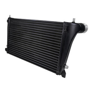 Kit refroidisseur intermédiaire à montage avant noir 70mm compétition pour VW <span class=keywords><strong>Golf</strong></span> 7 GTI R MK7 VAG 1.8T 2.0T 8V A3 S3 - Product Image 3