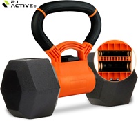 Poignée de kettlebell PINJIAN : transformez vos haltères en kettlebell pour la maison ou la salle de sport