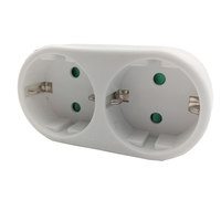 Adaptateur de prise Schuko 3 voies, adaptateur de prise Schuko EU 1 vers 3, convertisseur multi-prises européennes 16A 250V
