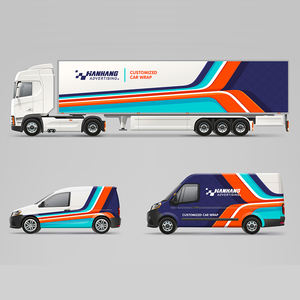 Peta Rute Truk Pengiriman Pembungkus Kendaraan Vinyl Anti Air Anti-UV - Product Image 3