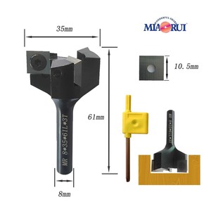 Fresa de surfacería Miaorui para aplanar tablas, insertos de cepilladora para fresadora de madera, cortador de fresado OEM MR-KKQ - Product Image 2