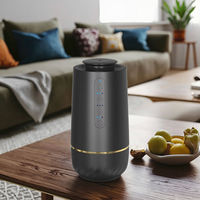 Diffuseur d'huiles essentielles électrique sans eau portable avec fonction d'humidificateur et de purificateur d'air pour la maison, la voiture et l'hôtel