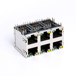 Prise réseau RJ45 8P8C-2 *4/2*8- avec LED et ressort, tout inclus - Product Image 3