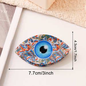 Pinces à cheveux bohèmes 7,7 cm à motif cachemire, antidérapantes, élégantes et polyvalentes pour femmes - Product Image 2