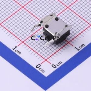 TS-1009-A2B3-D2-T2 Tactile Switch Through hole Switch Single Pole Single Throw Round Button 2.5N Right Angle Insert - Product Image 2